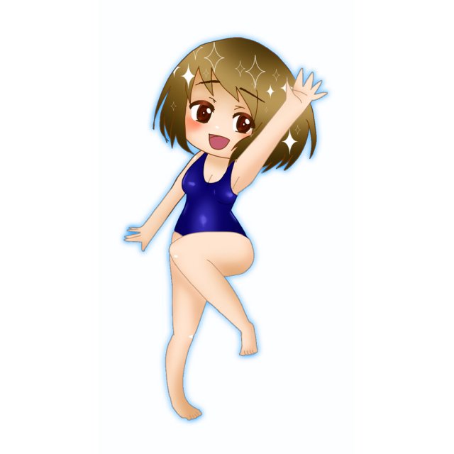 【sukumizu.tv公式キャラクター】スクール水着の女の子／神盃朱里